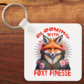 Blooming Fox Mode esthetisch Sleutelhanger (Voorkant)