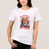 Blooming Fox Mode esthetisch Tri-Blend Shirt (Voorkant)