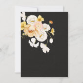 Blooming Garden Floral Dark & Moody Wedding Kaart (Achterkant)