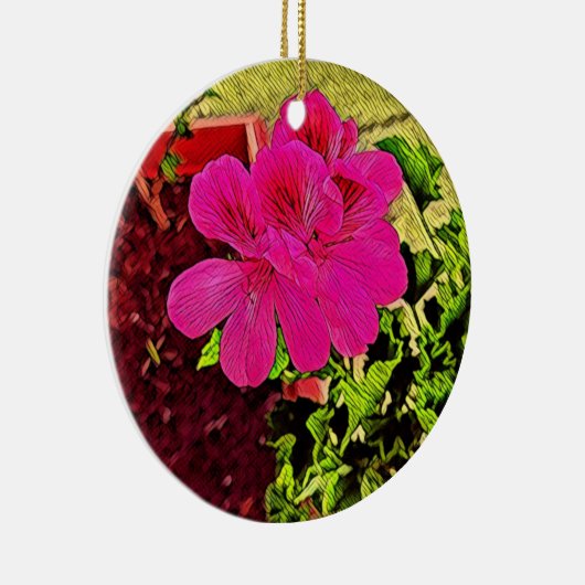 Blooming Garden Symphony Keramisch Ornament (Rechts)