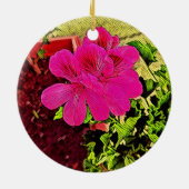 Blooming Garden Symphony Keramisch Ornament (Achterkant)