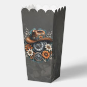 Blooming Gears: Steampunk cowboystijl Bedankdoosjes (Achterkant)