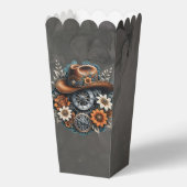 Blooming Gears: Steampunk cowboystijl Bedankdoosjes (Voorkant)