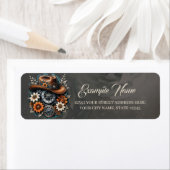 Blooming Gears: Steampunk cowboystijl. Etiket (Insitu)