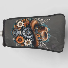 Blooming Gears: Steampunk cowboystijl. Golfheadcover