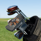 Blooming Gears: Steampunk cowboystijl. Golfheadcover (Insitu)
