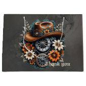 Blooming Gears: Steampunk cowboystijl. Groot Cadeauzakje (Voorkant)