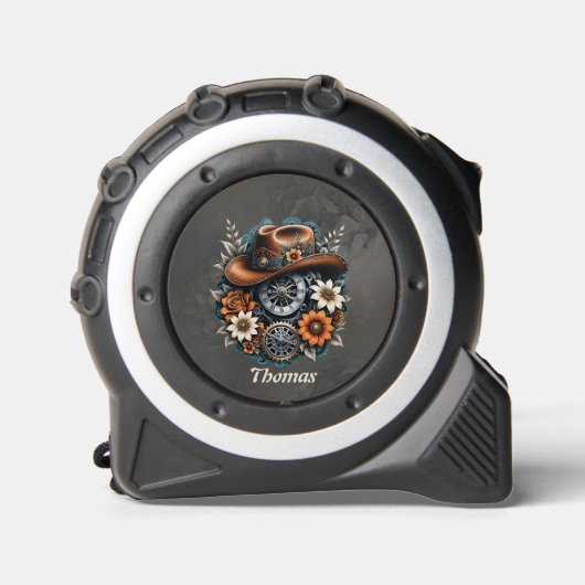 Blooming Gears: Steampunk cowboystijl Rolmaat (Voorkant)