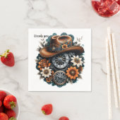 Blooming Gears: Steampunk cowboystijl. Servet (Insitu)