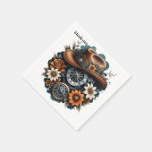 Blooming Gears: Steampunk cowboystijl. Servet (Hoek)