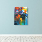 Blooming Geometry Canvas Afdruk (Insitu (Houten vloer))