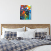 Blooming Geometry Canvas Afdruk (Insitu (Slaapkamer))