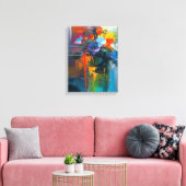 Blooming Geometry Canvas Afdruk (Insitu (Woonkamer))