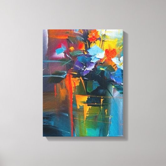 Blooming Geometry Canvas Afdruk (Voorkant)