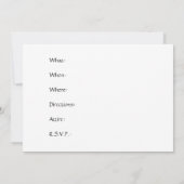 Blooming Gerbera Uitnodiging (Achterkant)