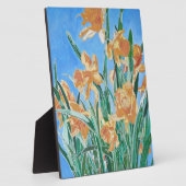 Blooming Golden Daffodils Bold Line Art Fotoplaat (Zijkant)