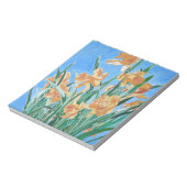 Blooming Golden Daffodils Bold Line Art Notitieblok (Linkerzijde)