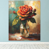 Blooming Grace Canvas Afdruk (Insitu (Houten vloer))