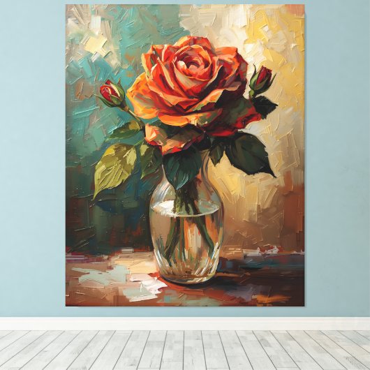 Blooming Grace Canvas Afdruk (Insitu (Houten vloer))