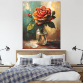 Blooming Grace Canvas Afdruk (Insitu (Slaapkamer))