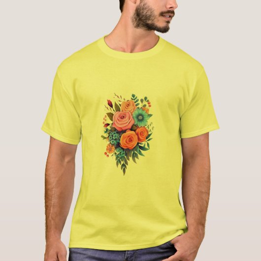 Blooming Grace Floral T-shirt (Voorkant)