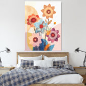 Blooming Harmony Canvas Afdruk (Insitu (Slaapkamer))
