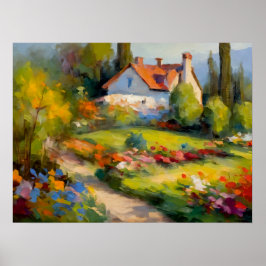 Blooming Haven: Huis en Tuin Verrukking Poster