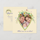 Blooming Heart - Aankondiging van fotoadoptie (Voorkant / Achterkant)