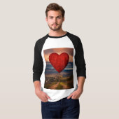 Blooming Heart Flower T-shirt (Voorkant volledig)