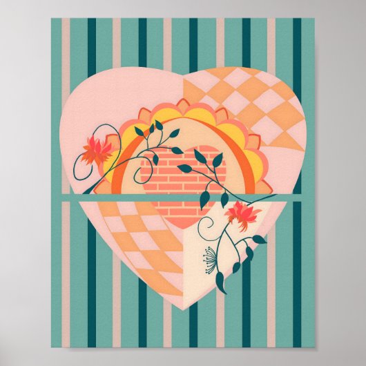 Blooming Heart Poster (Voorkant)