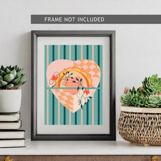 Blooming Heart Poster