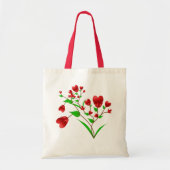 Blooming Hearts Canvas tas (Voorkant)