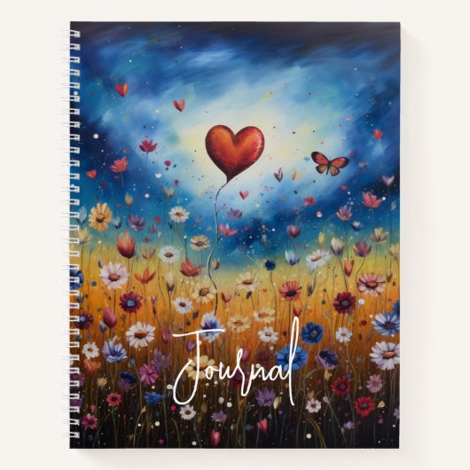 Blooming Hearts Motivatie Tijdschrift Notitieboek (Voorkant)