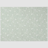 Blooming Hibiscus Flowers op Sage Tissuepapier (Voorkant)