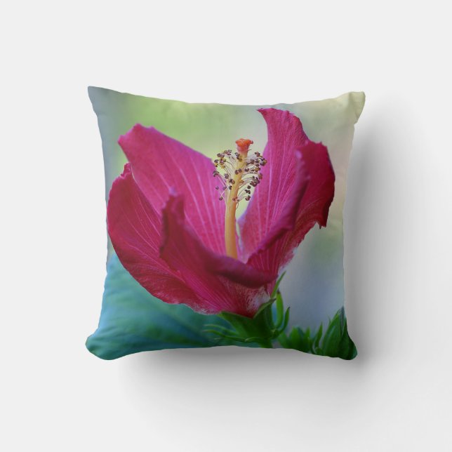 Blooming Hibiscus Pillow Kussen (Voorkant)