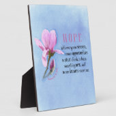 Blooming Hope Fotoplaat (Zijkant)