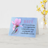 Blooming Hope T-Shirt Kaart (Gele Bloem)