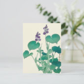 Blooming Hosta Painting door Ohara Koson Briefkaart (Staand voorkant)