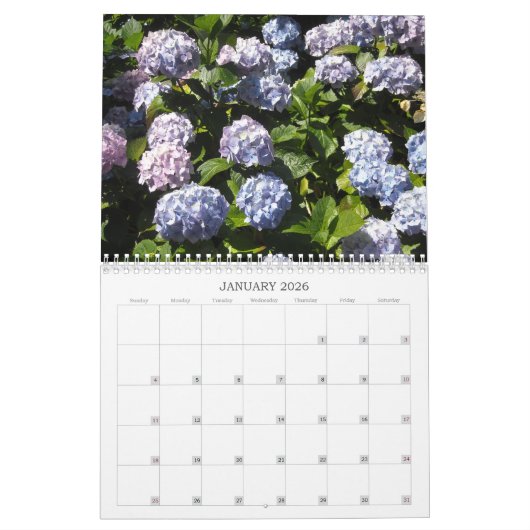 Blooming Hydrangeas Kalender (Jan 2026)