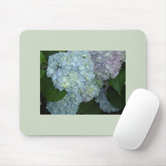 Blooming Hydrangeas mousepad Muismat (Met muis)