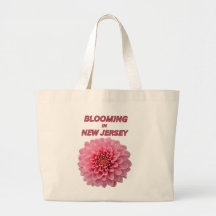 BLOOMING IN NJ, CHRYSANTHEMUM FLORAL TOTE BAG