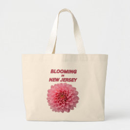 BLOOMING IN NJ, CHRYSANTHEMUM FLORAL TOTE BAG