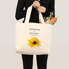  BLOOMING IN NJ, PERRINIALS FLORAL CANVAS TOTE GROTE TOTE BAG