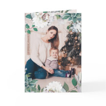 Blooming Joy Bloemen Kerstkaart