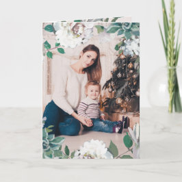 Blooming Joy Bloemen Kerstkaart Feestdagen Kaart