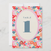 Blooming Joy Bold Bright Bloemen Tafelnummer (Voorkant)