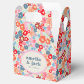 Blooming Joy Bright Bloemen Maximalistische bruilo Bedankdoosjes (Geopend)