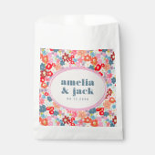 Blooming Joy Bright Bloemen Maximalistische bruilo Bedankzakje (Voorkant)