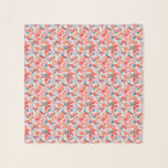 Blooming Joy Bright Bold Ditsy Floral Garden Sjaal<br><div class="desc">Prachtig handgetekende bloemmotief met felle rode,  roze en blauwe bloemen veranderd in een prachtige sjaal. Perfect voor trouwdisplays en decor,  gunsten en geschenken,  en een chique accessoire om je op huwelijksreis te sturen!</div>