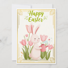 Blooming Joy – Easter Bunny Gardener Kaart